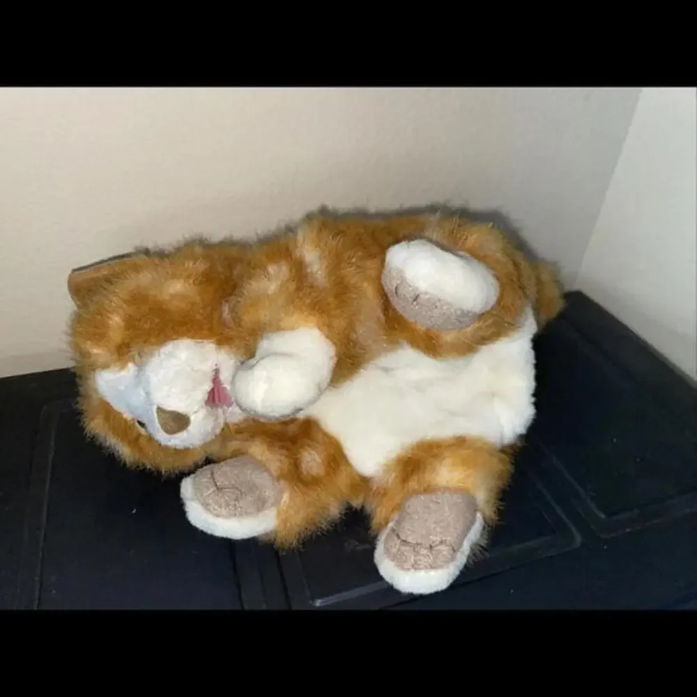 Folkmanis Orange Tabby Kitten Puppet Kitty Cat Soft‎ Cozy Plush